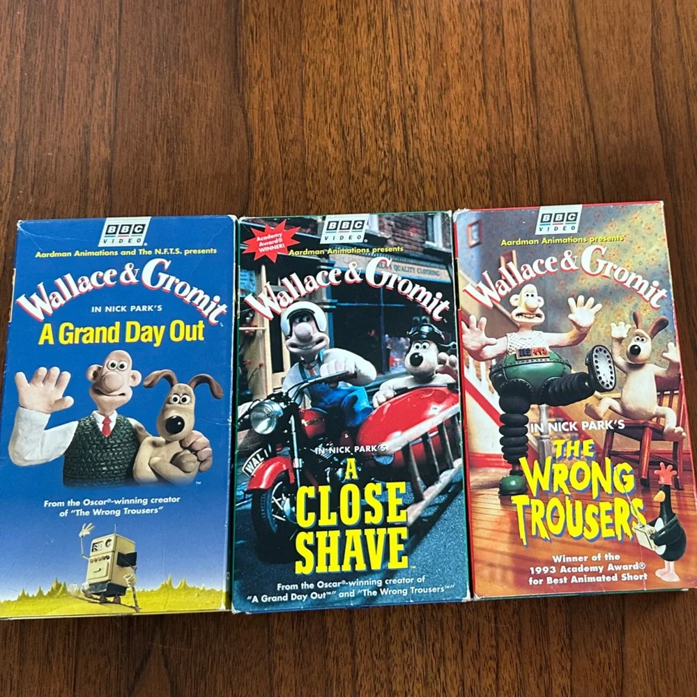 Wallace & Gromit VHS Tape box set